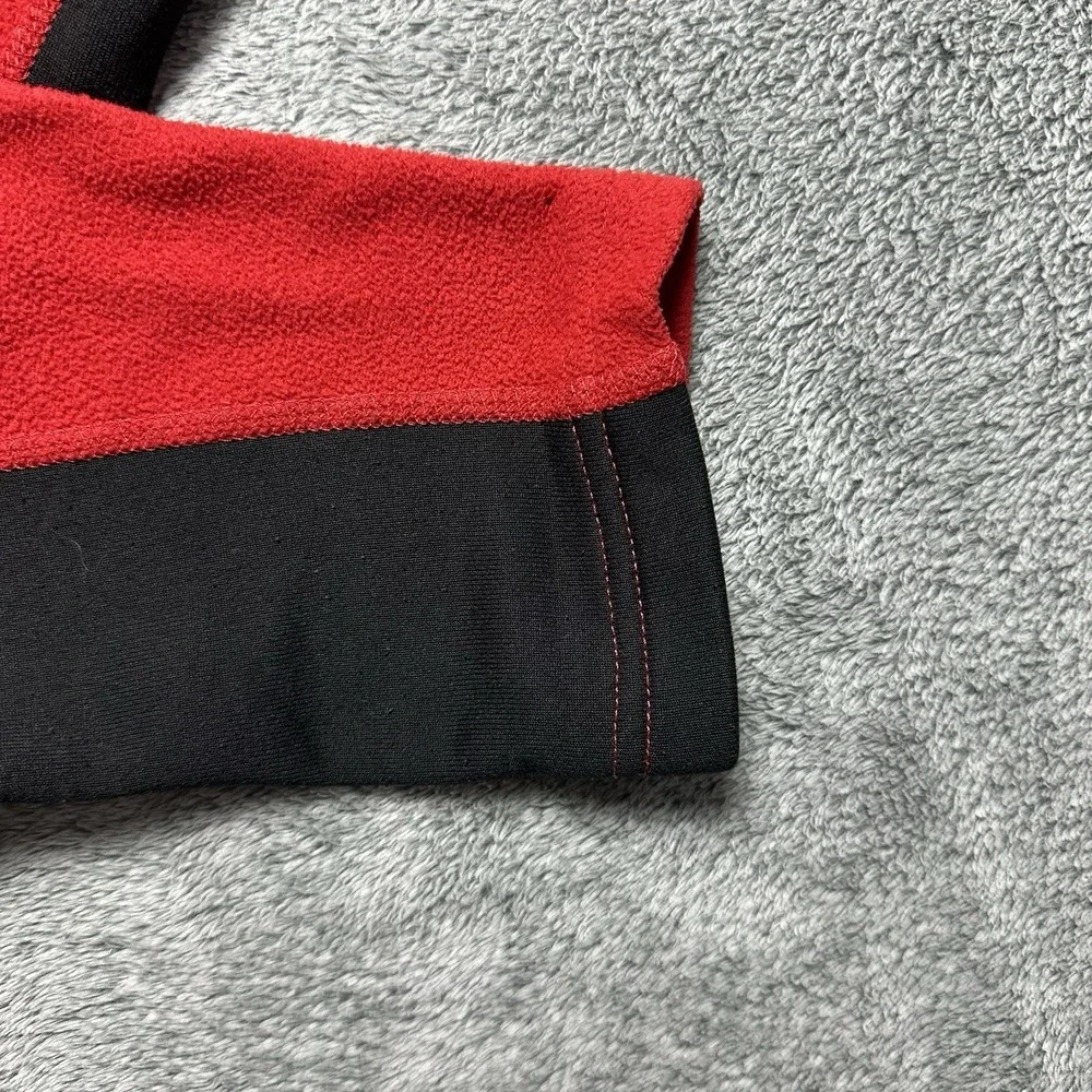 The North Face Alpine Jacket Men M Fit L Back Red Fleece 1/4 Zip Gorpcore
